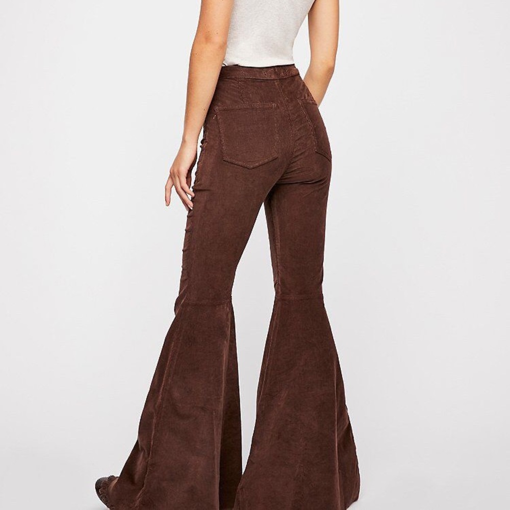 Bell bottom high waisted flare cords